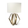 68966 - Edwards (26"H) Gold Metal Base w/ Cream Fabric Shade Table Lamp 