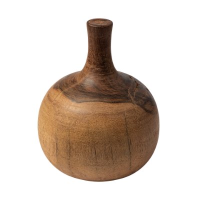 68896 - Afra Large Solid Wood Vase Shaped Decorative Object 