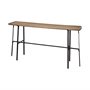 69013 - Helios II 60L x 14W x 29H Rectangular Brown Raised Edge Top Console Table 