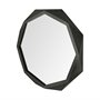 69030 - Aramis II 41L x 41H Octagon Black Wood Frame Wall Mirror