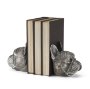 68925 - Bruno (Set of 2) 5L x 5W Silver American Bulldog Bookends