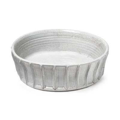 68904 - Silone (Large) 16L x 16W White Ceramic Bowl