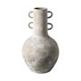 68910 - Sherry Rustic Brown Tall Neck Ceramic Vase 