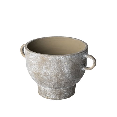68911 - Deya Small Rustic Brown Ceramic Vase 