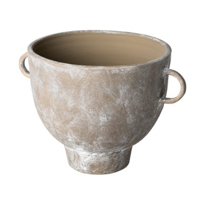 68912 - Deya Large Rustic Brown Ceramic Vase