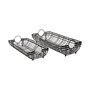 68786 - Kenneth (Set of 2) 24L x 12W Gray Metal Baskets