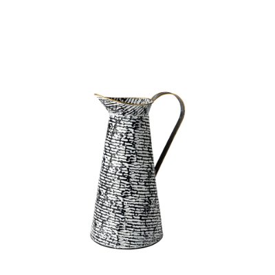 68787 - Colette Small Black/White Patterned Vase