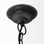 67308 - Camila (40"x31") Black Metal Mesh-Style Four Bulb Chandelier 