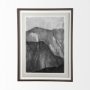 12809 - Rising Ridge I by Mercana Studio a Hand Embellished Textured Framed Art Print Matted under Glass