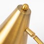 65225 - Fragon I (26"H) Gold-Tone Metal Adjustable Cone Shade Table Lamp 