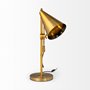 65225 - Fragon I (26"H) Gold-Tone Metal Adjustable Cone Shade Table Lamp 