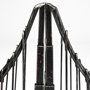 57157 - Suspension Set of 2 19L x 4W Brown Wrought Iron Suspension Bridge Bookends