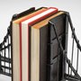 57157 - Suspension Set of 2 19L x 4W Brown Wrought Iron Suspension Bridge Bookends