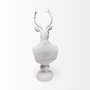 57901 - Mozart 22.5H White Painted Resin Deer In A Suit Bust