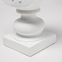 57900 - Murray 13H White Painted Resin Fox in a Suit Bust