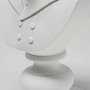 57900 - Murray 13H White Painted Resin Fox in a Suit Bust