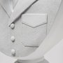 57901 - Mozart 22.5H White Painted Resin Deer In A Suit Bust