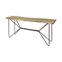 68753-AB - Papillion I 66L x 16W Blonde Wood and Iron Console Table