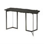 69050-AB - Shale III 50L x 20W Black Live-Edge Slate and Iron Console Table 