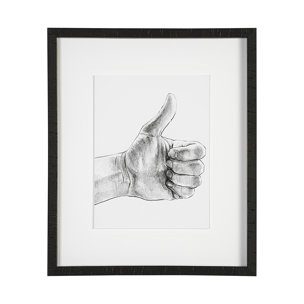 Hand Signs I by Jennifer Paxton Parker a Framed Art Print Matted under Glass