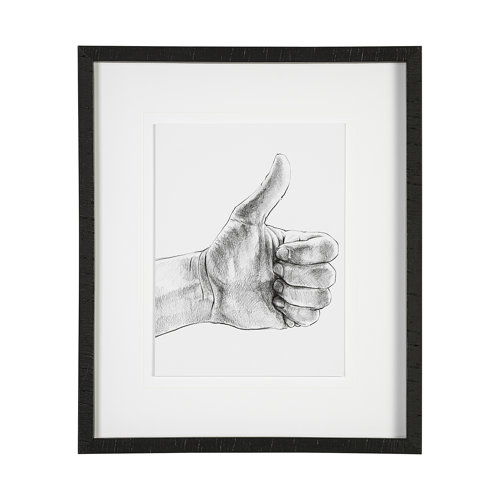 13332 - Hand Signs I by Jennifer Paxton Parker a Framed Art Print Matted under Glass