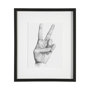 13333 - Hand Signs II by Jennifer Paxton Parker a Framed Art Print Matted under Glass