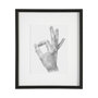 13334 - Hand Signs III by Jennifer Paxton Parker a Framed Art Print Matted under Glass