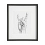 13335 - Hand Signs IV by Jennifer Paxton Parker a Framed Art Print Matted under Glass