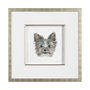 13377 - Eddie (Yorkie 1) by Mercana Studio a Hand Embellished Textured Framed Art Print Matted under Glass