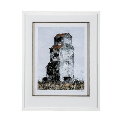 13390 - Abandoned Grain Elevator I by Mercana Studio Hand Embellished Framed Art Print Matted under Glass