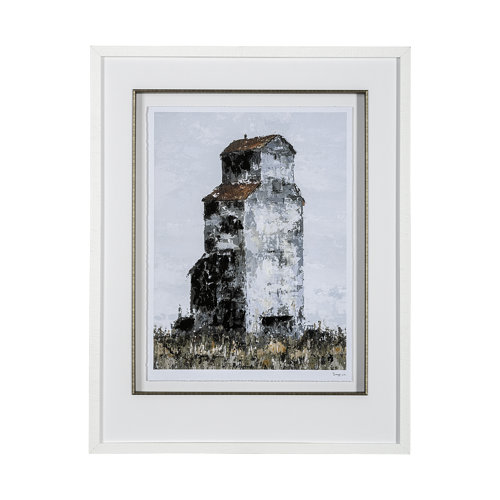 13390 - Abandoned Grain Elevator I by Mercana Studio Hand Embellished Framed Art Print Matted under Glass