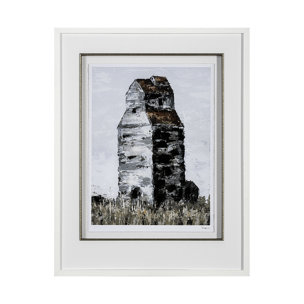 Abandoned Grain Elevator II by Mercana Studio Hand Embelished Framed Art Print Matted under Glass