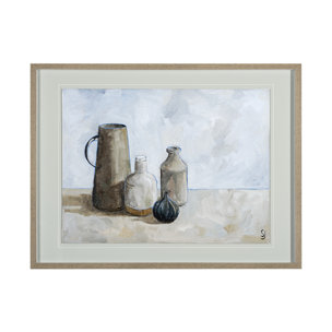 A Collection of Jars by Steven Johnson Hand Embellished Textured Framed Art Photo Matted under Glass