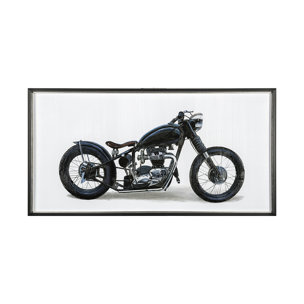 Lets Roll White I by James Wiens a Hand Embellished Textured Framed Art Print Matted under Glass