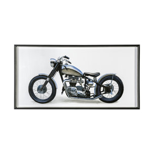 Lets Roll White II by James Wiens a Hand Embellished Textured Framed Art Print Matted under Glass