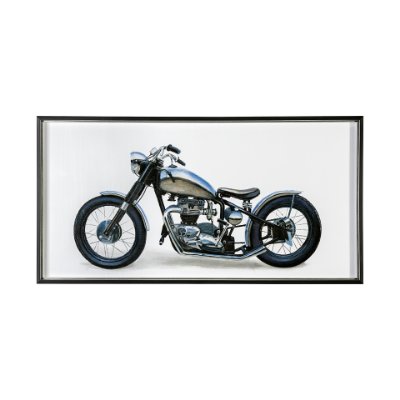 13415 - Lets Roll White II by James Wiens a Hand Embellished Textured Framed Art Print Matted under Glass