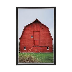 Red Barn I by Mercana Studio a Hand Embellished Textured Framed Photo Art Print Matted under Glass