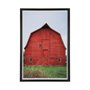 13435 - Red Barn I by Mercana Studio a Hand Embellished Textured Framed Photo Art Print Matted under Glass