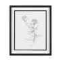 13450 - Arrangement II by Hiraki a Framed Art Print Matted under Glass