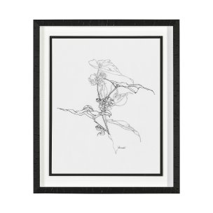 Arrangement III by Hiraki a Framed Art Print Matted under Glass