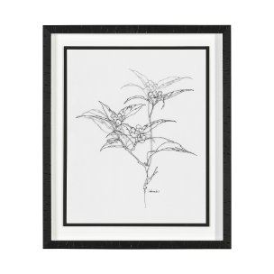 Arrangement IV by Hiraki a Framed Art Print Matted under Glass
