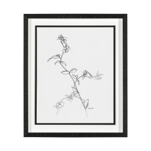 Arrangement V by Hiraki a Framed Art Print Matted under Glass