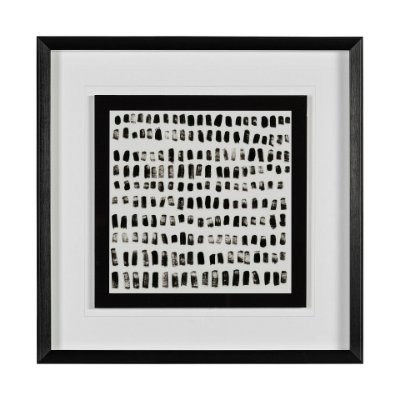 13455 - Mixed Signals I by June Erica Vess a Hand Embellished Textured Framed Art Print Matted under Glass