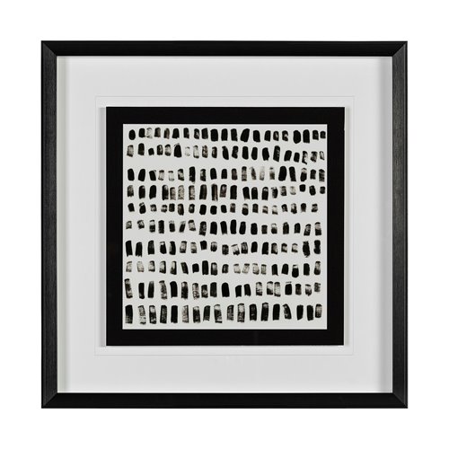 13455 - Mixed Signals I by June Erica Vess a Hand Embellished Textured Framed Art Print Matted under Glass