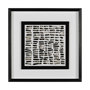 13457 - Mixed Signals III by June Erica Vess a Hand Embellished Textured Framed Art Print Matted under Glass