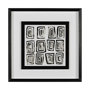 13458 - Mixed Signals IV by June Erica Vess a Hand Embellished Textured Framed Art Print Matted under Glass