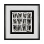 13460 - Mixed Signals VI by June Erica Vess a Hand Embellished Textured Framed Art Print Matted under Glass
