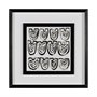 13462 - Mixed Signals VIII by June Erica Vess Hand Embellished Textured Framed Art Print Matted under Glass