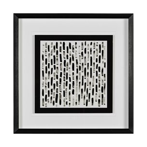 Mixed Signals IX by June Erica Vess a Hand Embellished Textured Framed Art Print Matted under Glass