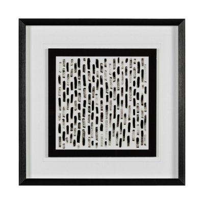 13463 - Mixed Signals IX by June Erica Vess a Hand Embellished Textured Framed Art Print Matted under Glass